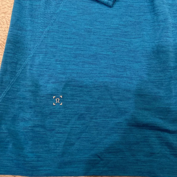 Lululemon Blue Metal Vent Tech 1/2 Zip Jacket - Picture 5 of 7